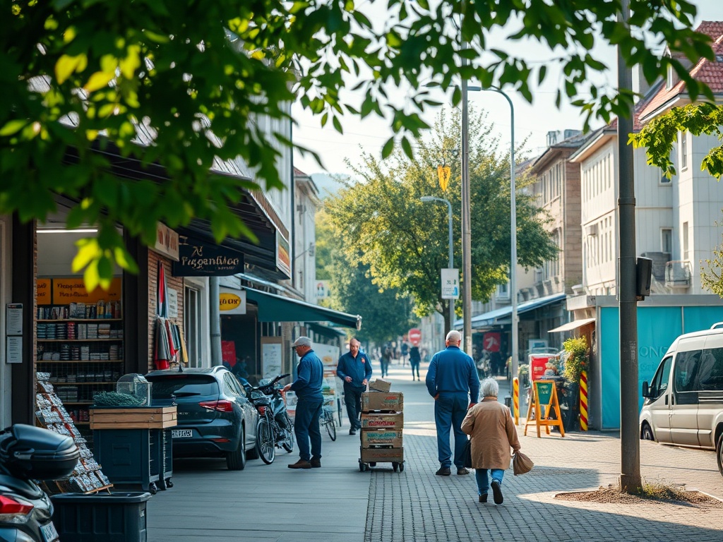 Mapa Dusznik-Zdroju z zaznaczonymi miejscami realizacji projektów dofinansowanych z Funduszy Europejskich
