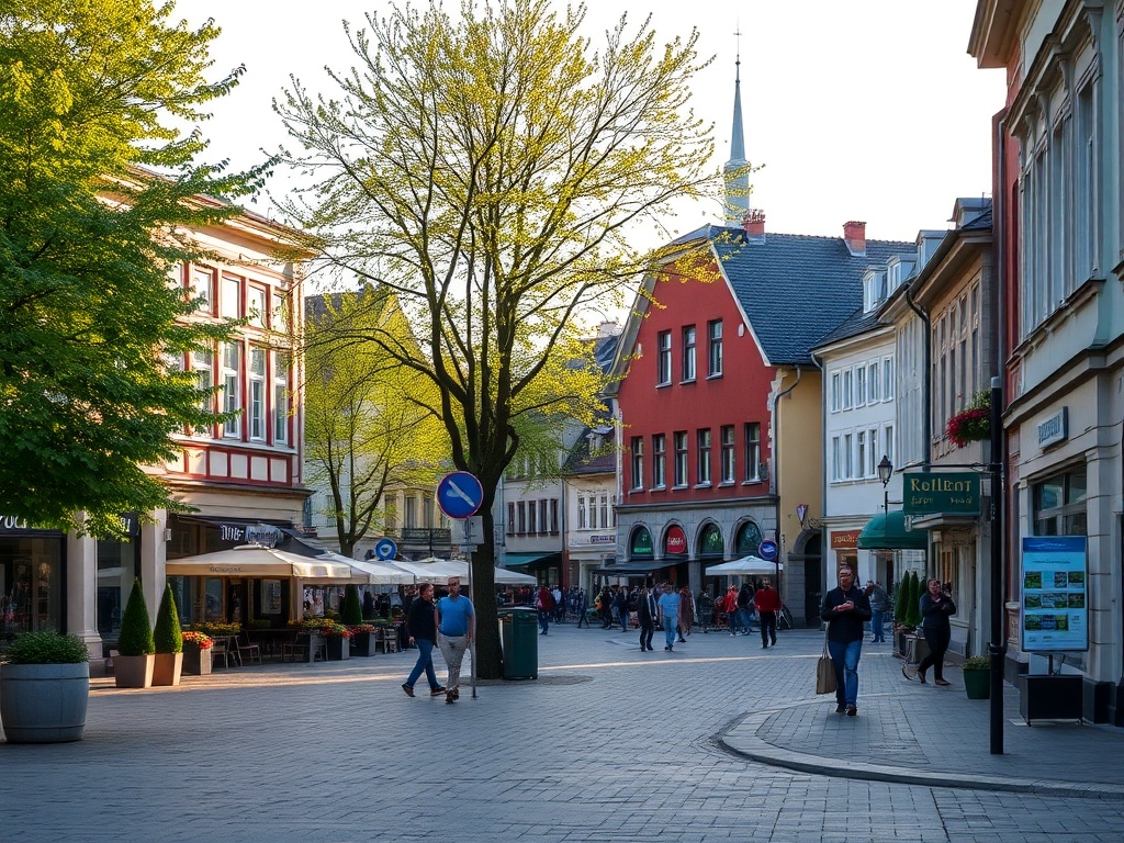 Mapa pokazująca rozmieszczenie infrastruktury w Dusznikach-Zdroju, zawierająca obiekty gastronomiczne i handlowe